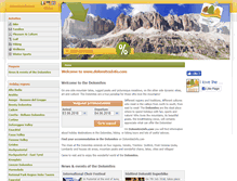 Tablet Screenshot of dolomitesinfo.com